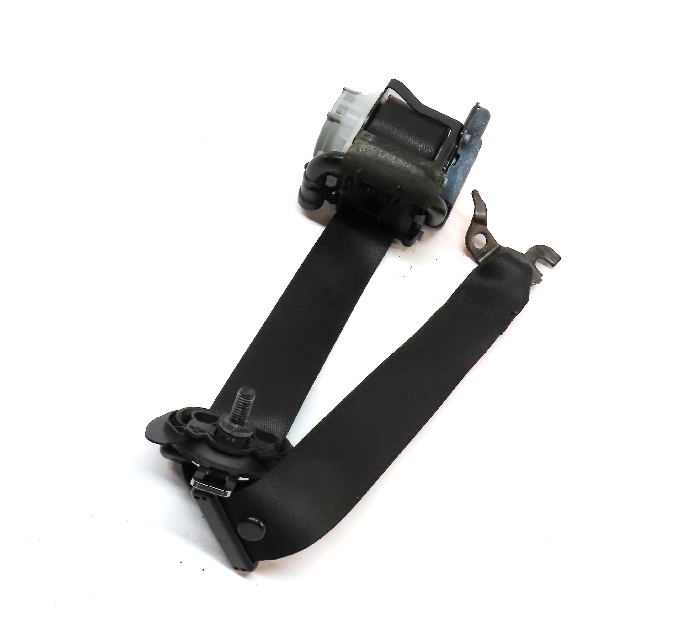 11-18 BMW X3 X4 (F25 F26) FRONT LEFT DRIVER SEATBELT BUCKLE RETRACTOR (Black) — exact item pictured